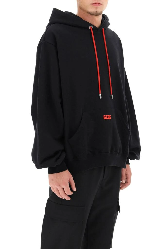 商品GCDS|HOODIE WITH RUBBERIZED MICRO LOGO,价格¥1064,第3张图片详细描述