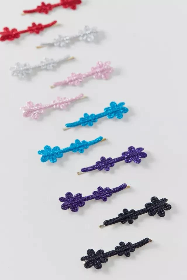 商品Urban Renewal|Urban Renewal Vintage Sparkle Flower Hair Clip Set,价格¥38,第2张图片详细描述