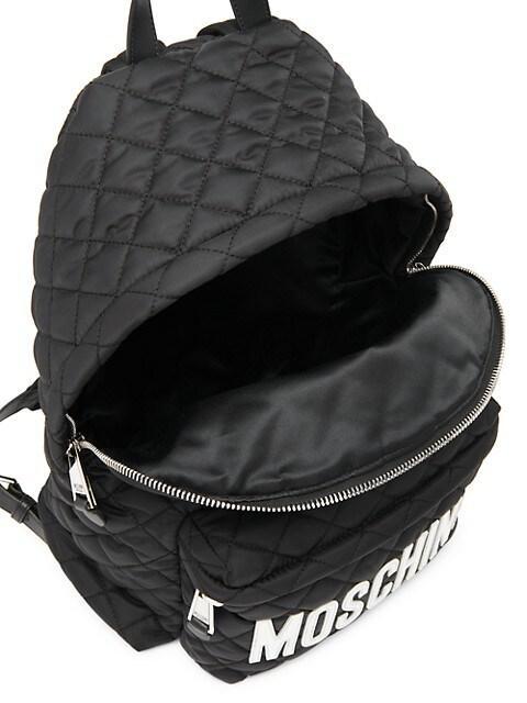 商品Moschino|Quilted Logo Backpack,价格¥5524,第5张图片详细描述