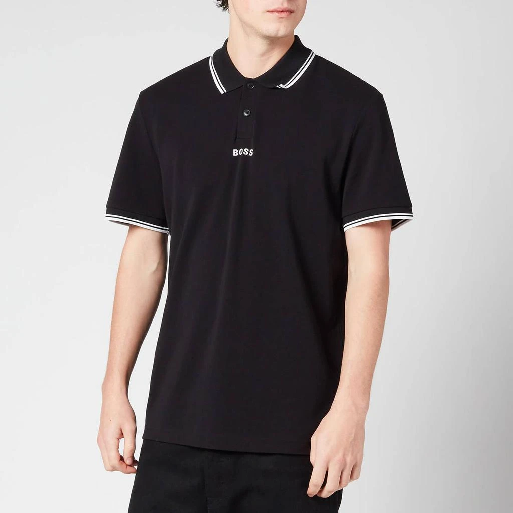 商品Hugo Boss|BOSS Orange Men's Pchup Polo Shirt - Black,价格¥366,第1张图片
