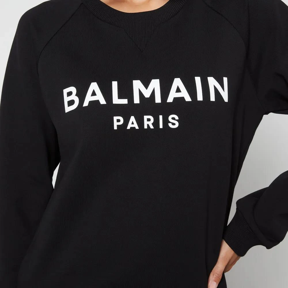 商品Balmain|Balmain Logo-Print Cotton-Jersey Sweatshirt,价格¥3141,第4张图片详细描述