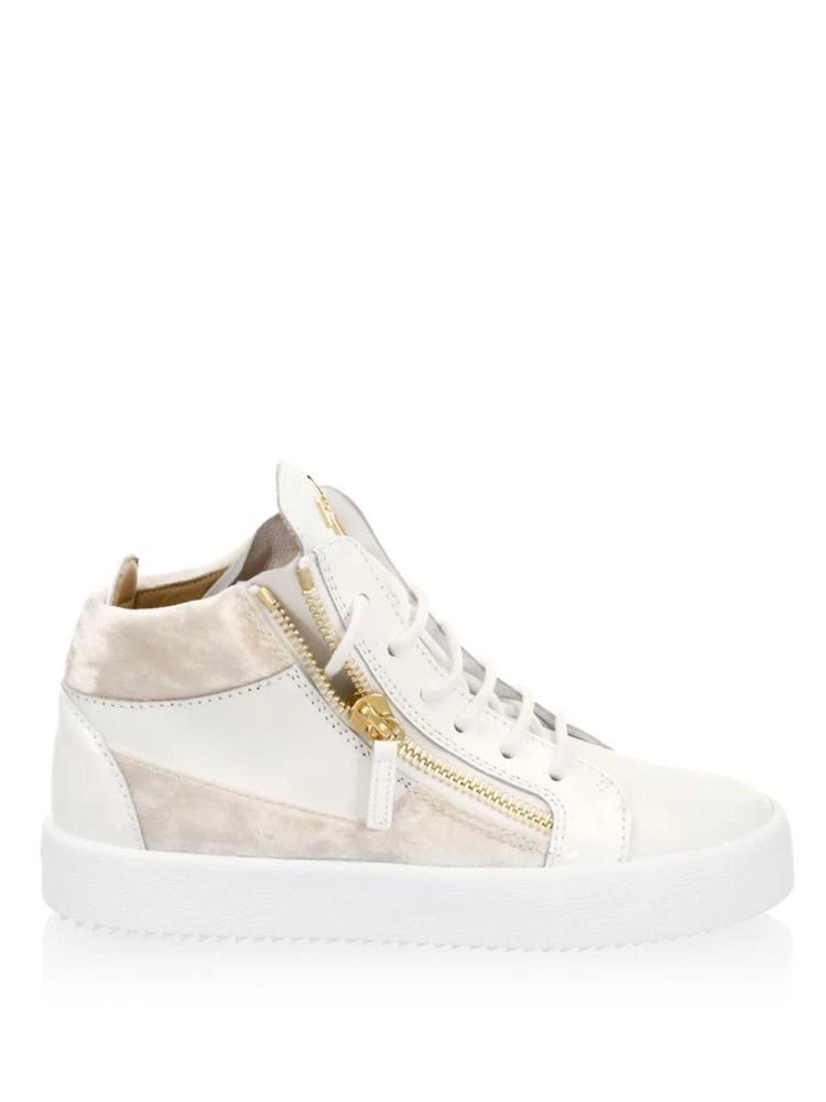 商品Giuseppe Zanotti|May London Leather Sneakers,价格¥2055,第5张图片详细描述