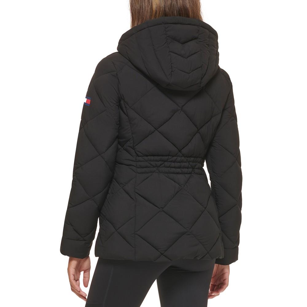 Women's Quilted Hooded Packable Puffer Coat商品第2张图片规格展示
