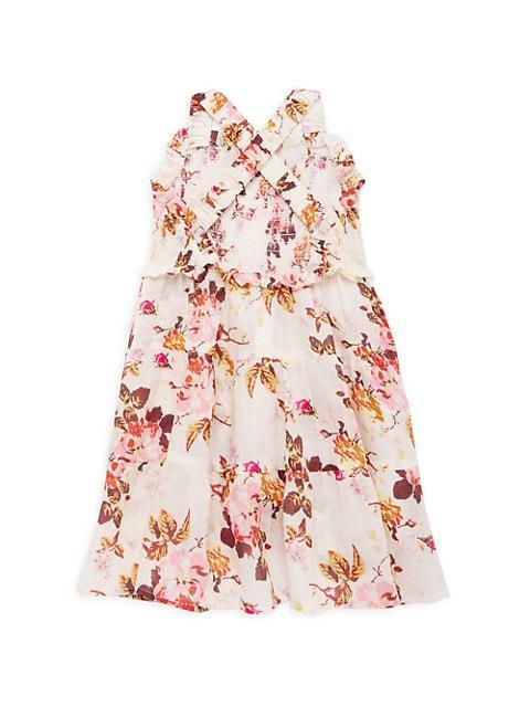 商品Sea|Little Girl's & Girl's Esme Printed Smocked Dress,价格¥639,第4张图片详细描述