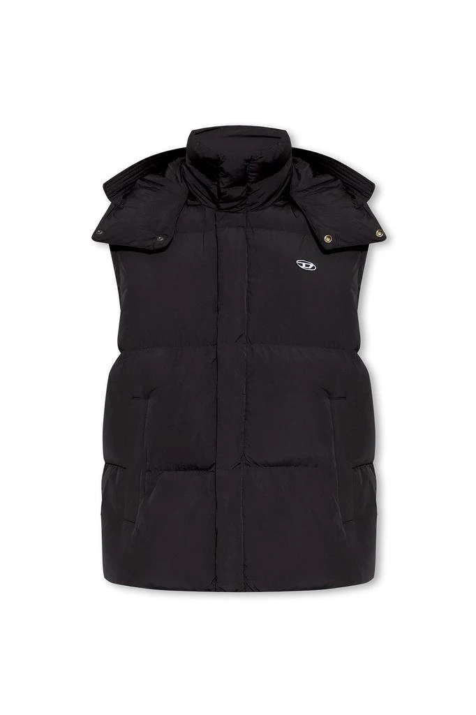 商品Diesel|Diesel W-Rolfys Logo Patch Padded Vest,价格¥1714,第1张图片