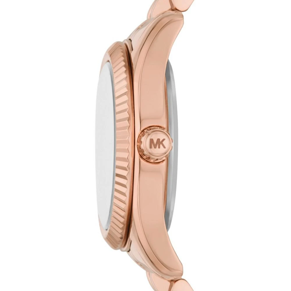 商品Michael Kors|Women's Lexington Three-Hand Rose Gold-Tone Stainless Steel Watch 26mm,价格¥1695,第2张图片详细描述