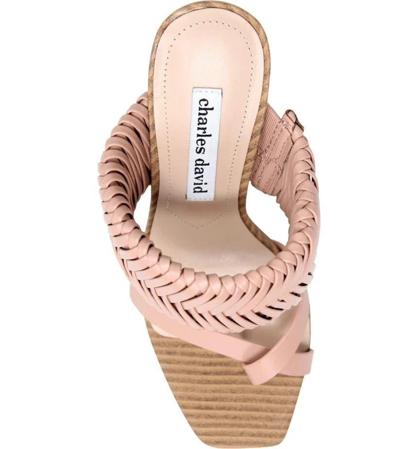 商品Charles David|Horatio Block Heel Leather Sandal,价格¥348,第4张图片详细描述