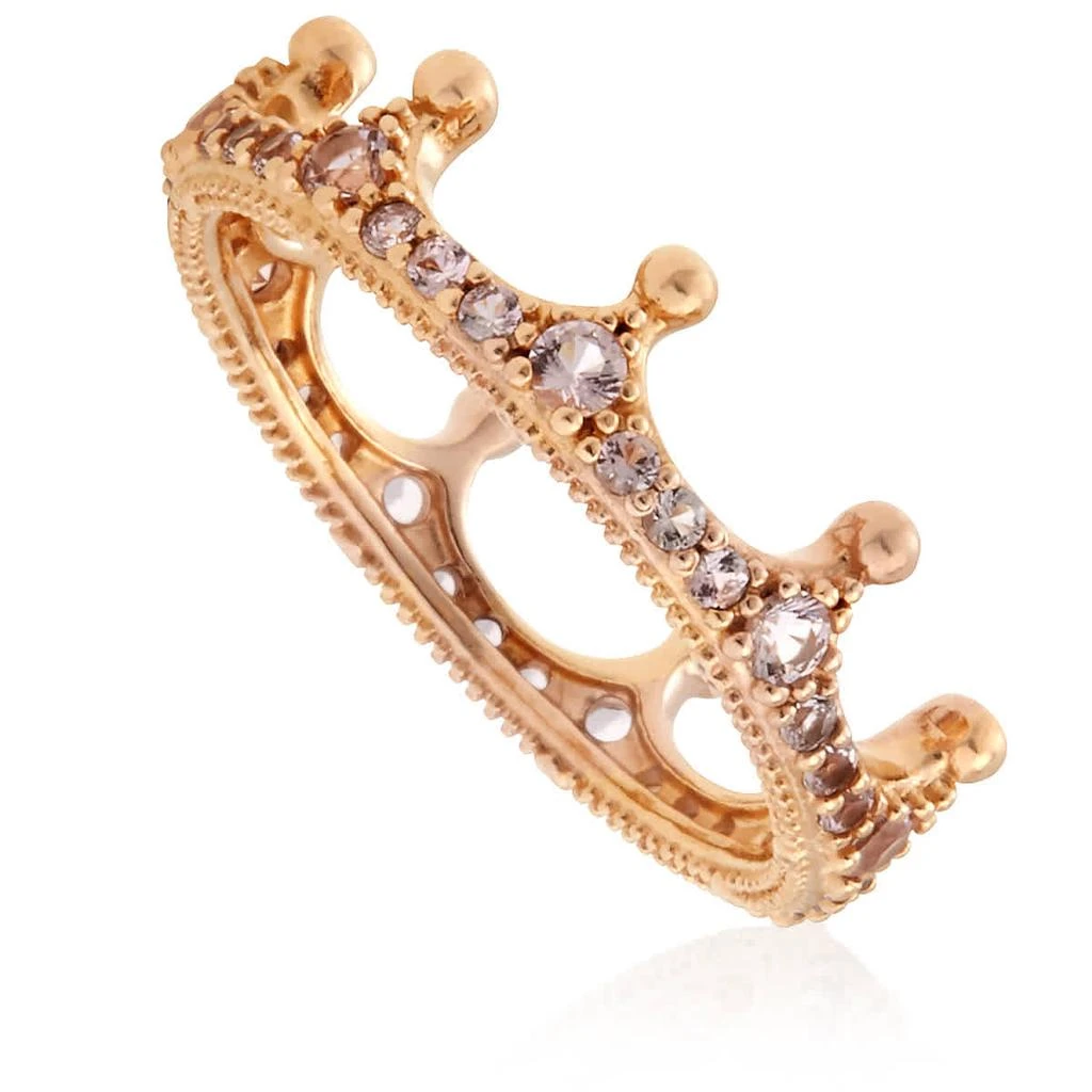 商品PANDORA|Pandora Pink Sparkling Crown Ring- Size 54/7 US,价格¥449,第1张图片