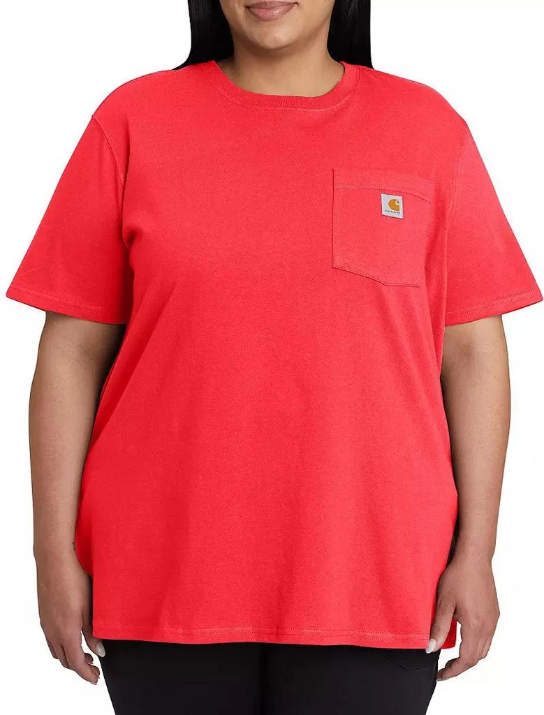商品Carhartt|Carhartt Women's WK87 Workwear Pocket SS T-Shirt,价格¥166,第2张图片详细描述