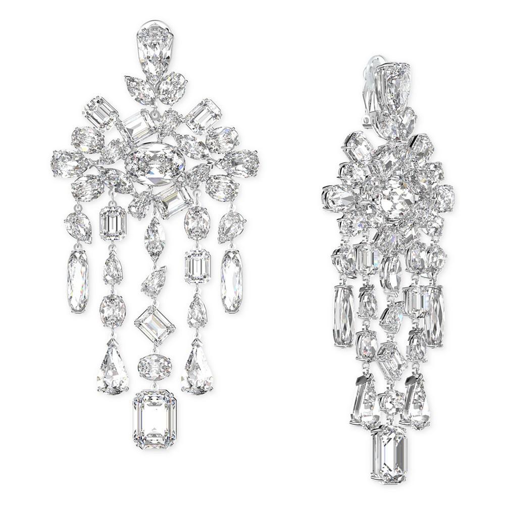 商品Swarovski|Silver-Tone Gema Crystal Chandelier Earrings,价格¥3542,第4张图片详细描述