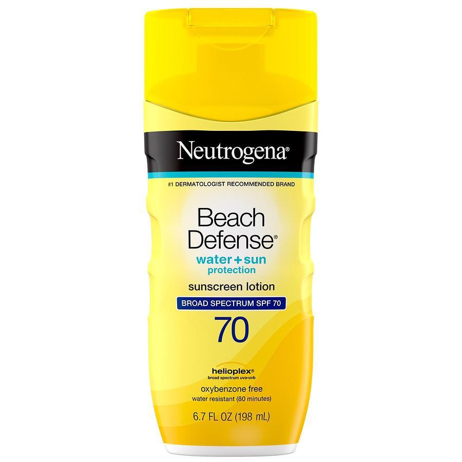 商品Neutrogena|Beach Defense Sunscreen Lotion With SPF 70,价格¥79,第1张图片