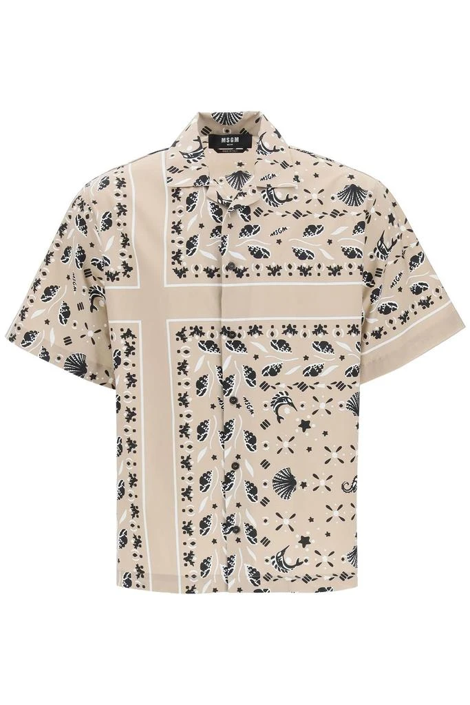 商品MSGM|MSGM Bandana Print Shirt,价格¥1999,第1张图片