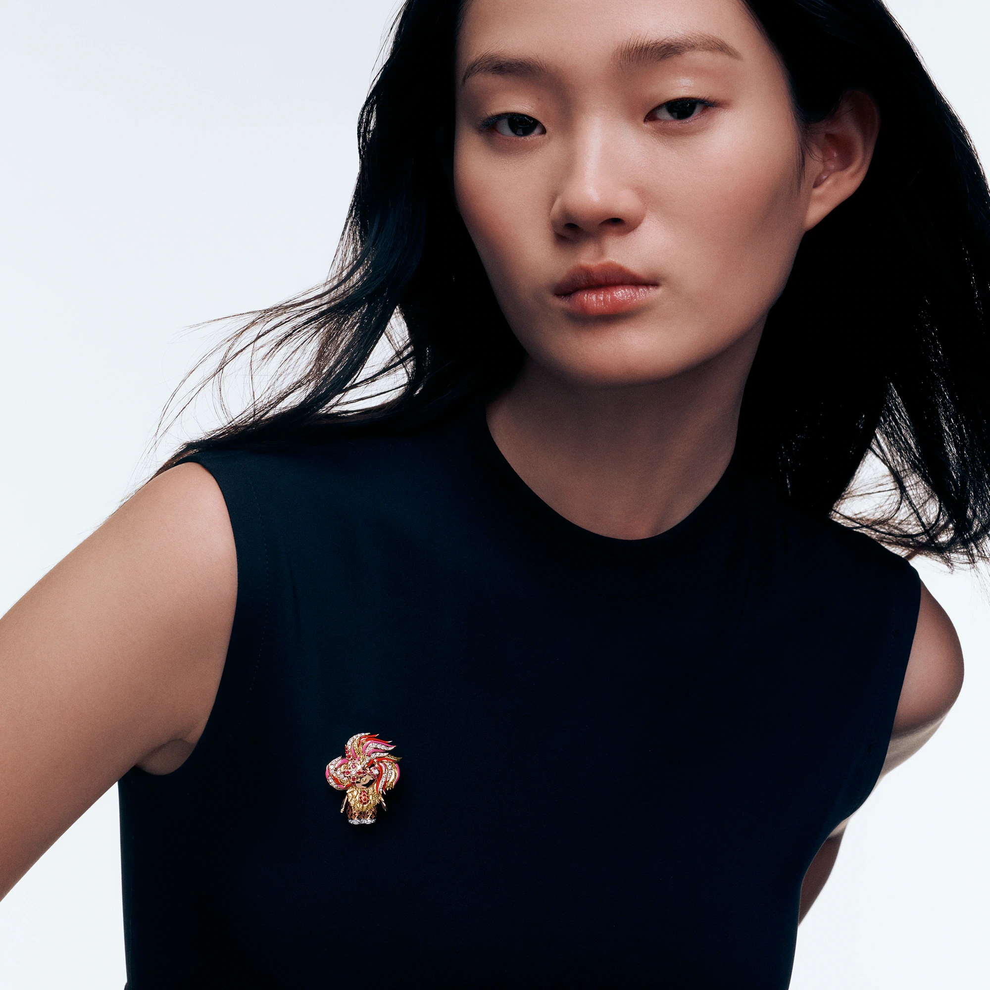 【预售】 LV路易威登 25秋冬 女士 吊坠 VIVIENNE ROOSTER 18K 金漆面钻石彩色宝石项链 Q93981  商品