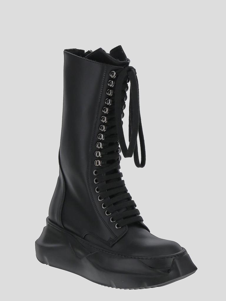 Rick Owens DRKSHDW Lace-Up Round Toe Ankle Boots商品第2张图片规格展示