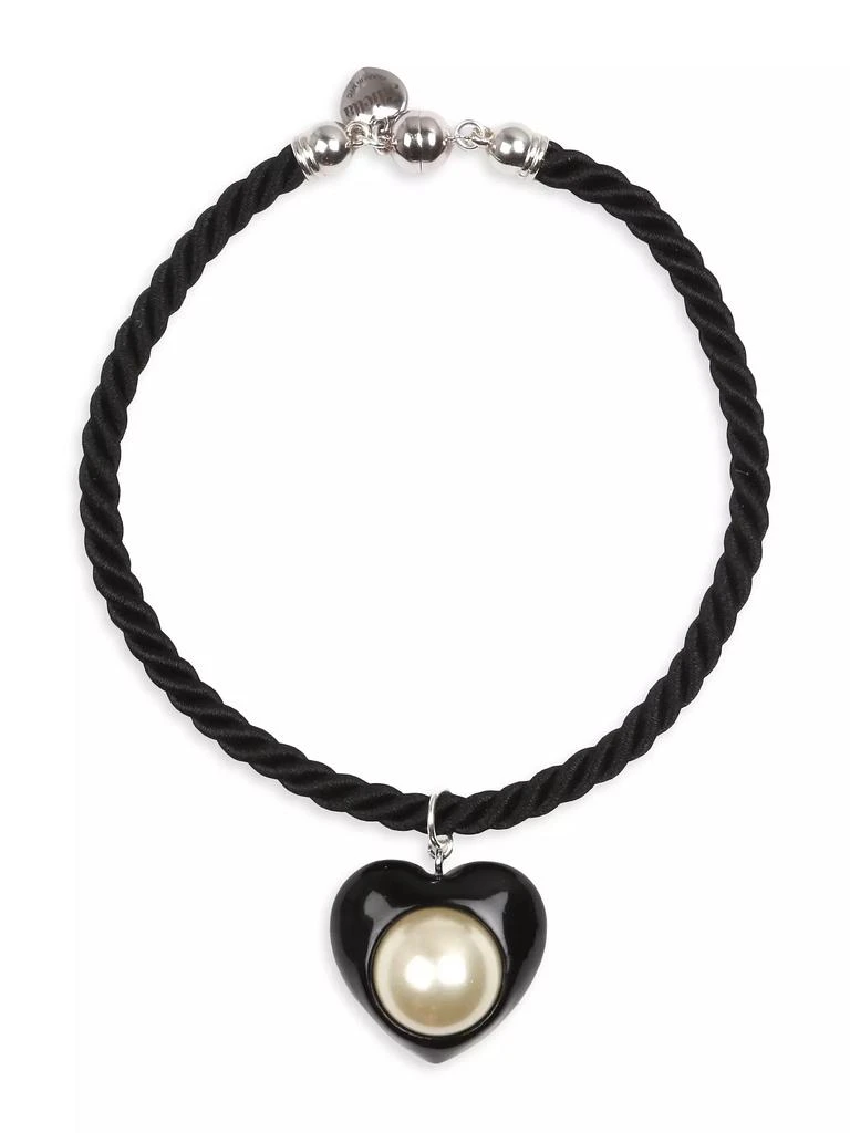 商品Julietta|Aya Resin, Enamel &amp; Faux Pearl Cord Choker,价格¥1874,第1张图片