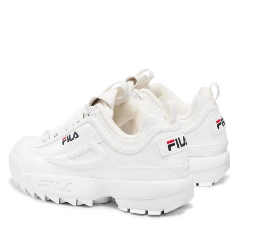 商品Fila|Ladies White Disruptor F Low-top Sneakers,价格¥485,第2张图片详细描述