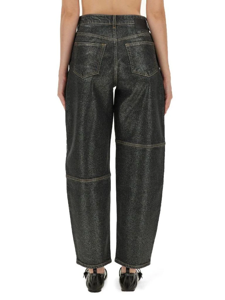 商品Ganni|Ganni "Stary" Jeans In Sparkling Foil,价格¥2416,第3张图片详细描述