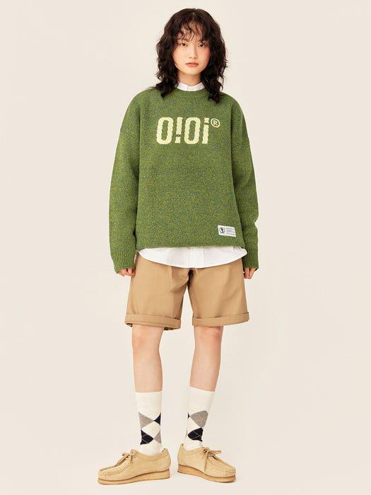 商品5252 BY O!OI|Oioi Logo Knit_Green,价格¥620,第1张图片