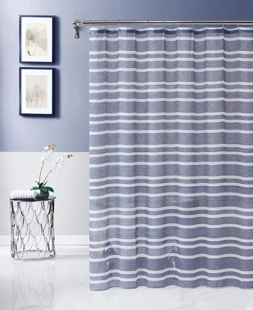 商品Dainty Home|Naples Striped Shower Curtain, 72" x 70",价格¥245,第1张图片