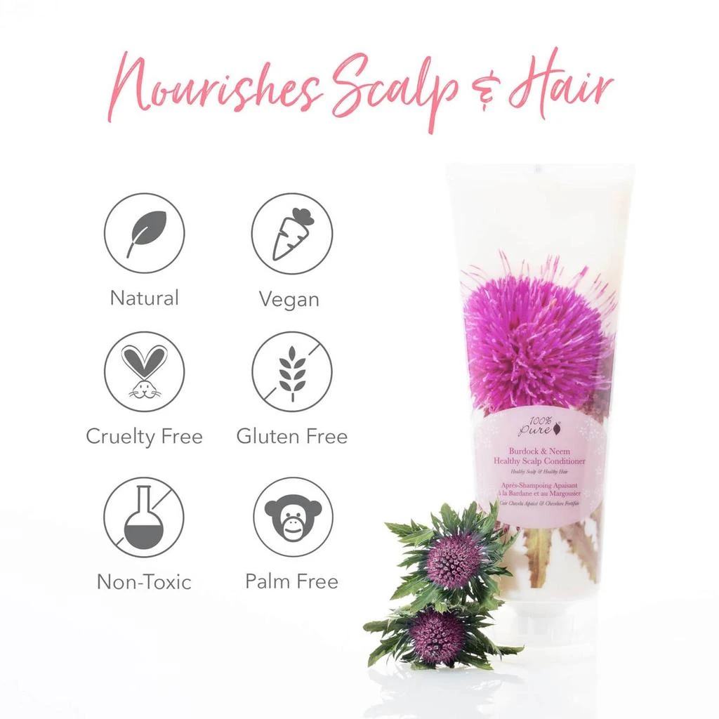 商品100% Pure|100% Pure Healthy Scalp Conditioner - Burdock and Neem,价格¥200,第2张图片详细描述