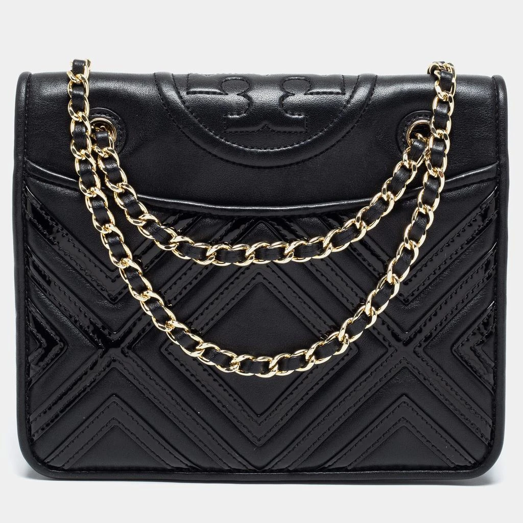 商品[二手商品] Tory Burch|Tory Burch Black Leather Medium Fleming Shoulder Bag,价格¥2497,第1张图片