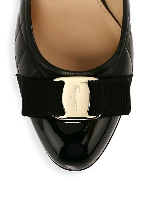 商品Salvatore Ferragamo|Carla Quilted Leather Pumps,价格¥5232,第4张图片详细描述