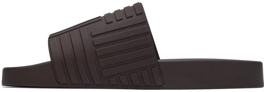 商品Bottega Veneta|Brown Slider Sandals,价格¥3917,第3张图片详细描述