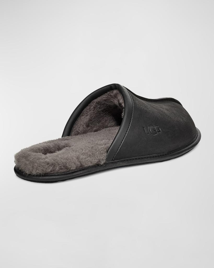商品UGG|Men's Scuff Leather Mule Slippers w/ Wool Lining,价格¥737,第6张图片详细描述