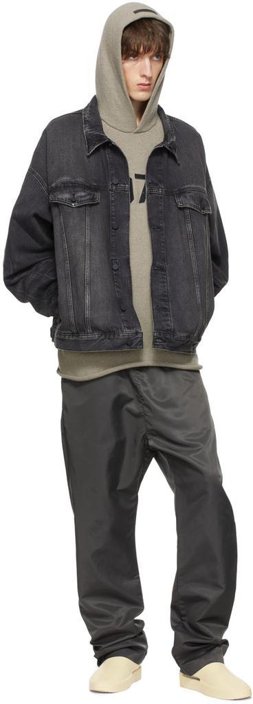 商品Essentials|男式黑色单宁牛仔衣,价格¥1458详情, 第6张图片描述
