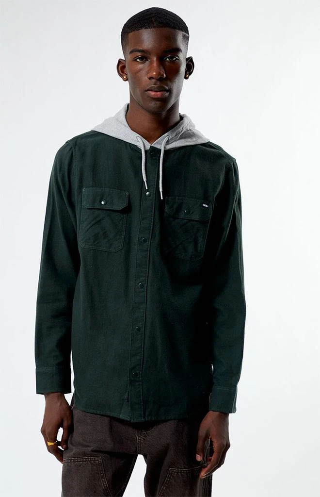 商品Vans|Parkway II Hooded Flannel Shirt,价格¥614,第1张图片详细描述