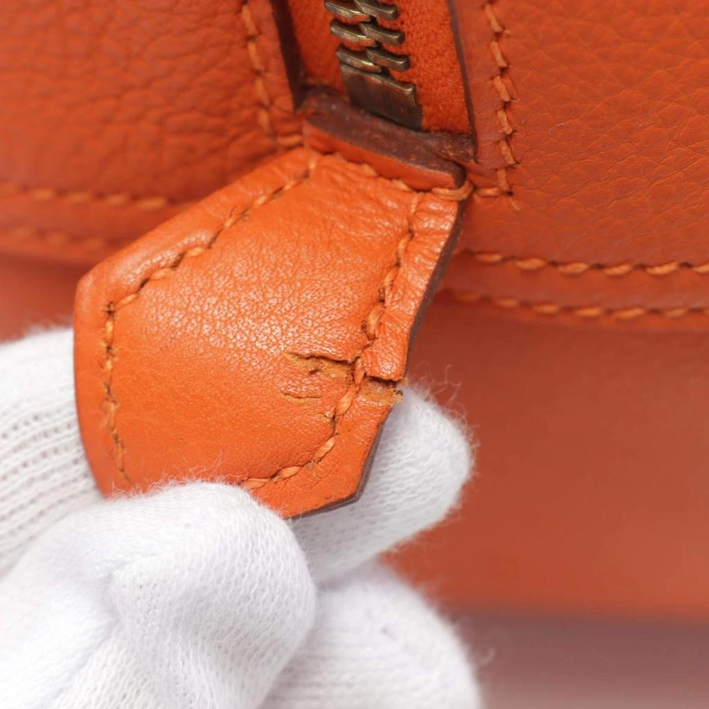 商品[二手商品] Hermes|Hermes Orange Leather Plume 32 Handbag,价格¥35936,第5张图片详细描述