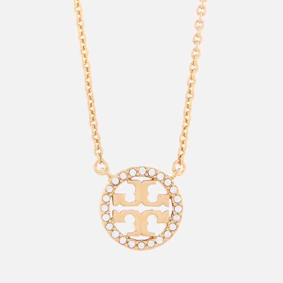 商品Tory Burch|Tory Burch Women's Crystal Logo Delicate Necklace - Tory Gold,价格¥891,第1张图片