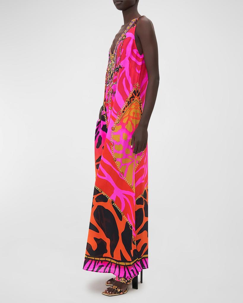 商品Camilla|Always Change Your Spots V-Neck Flared Jumpsuit,价格¥5743,第5张图片详细描述