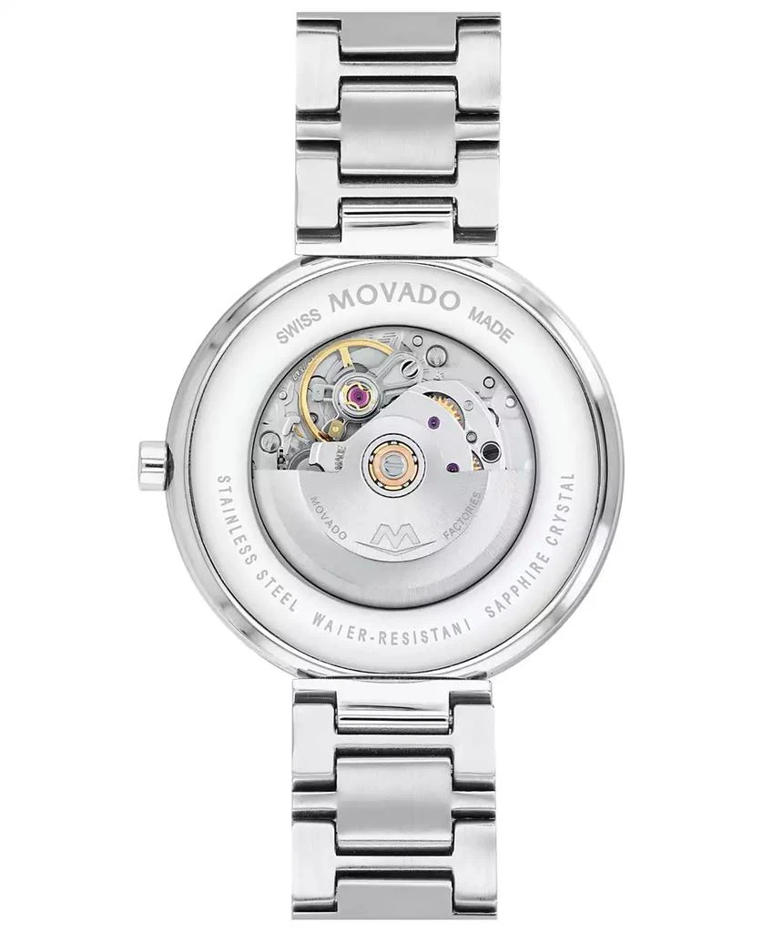 商品Movado|Women's Museum Classic Swiss Automatic Silver-Tone Stainless Steel Bracelet Watch 32mm,价格¥8896,第3张图片详细描述