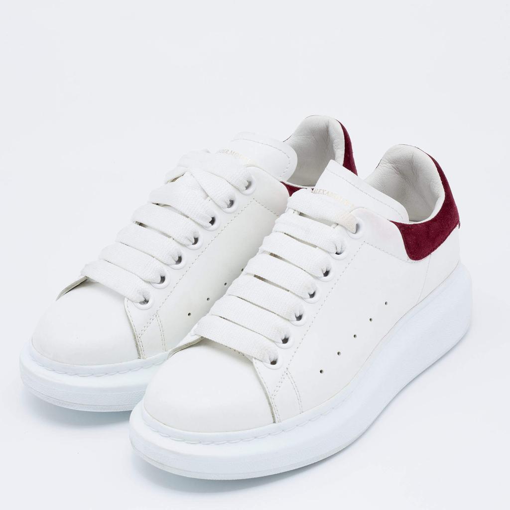 商品[二手商品] Alexander McQueen|Alexander McQueen White Leather Oversized Low Top Sneakers Size 35.5,价格¥1573,第4张图片详细描述