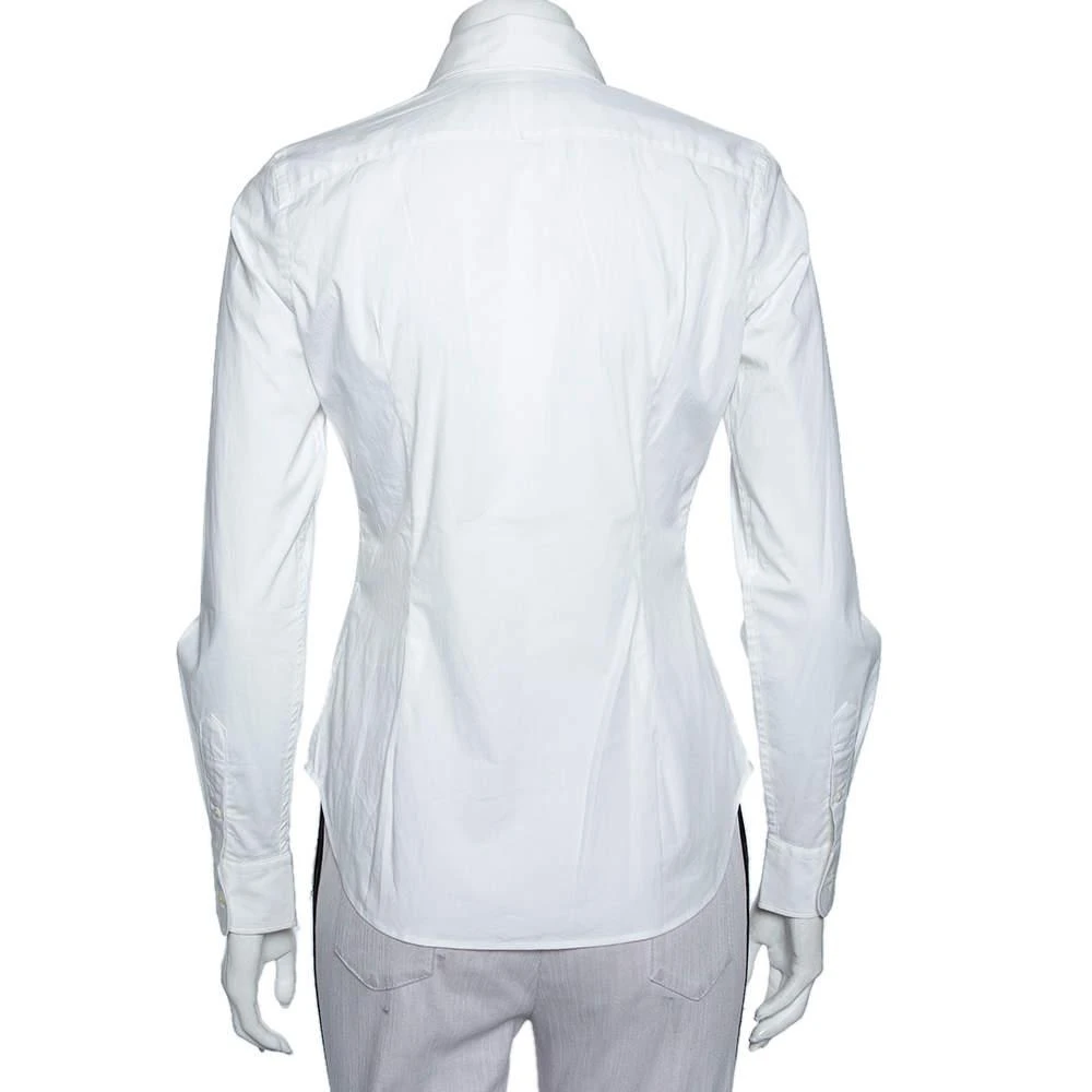 商品[二手商品] Ralph Lauren|Ralph Lauren White Cotton Button Front Super Slim Fit Shirt S,价格¥812,第3张图片详细描述