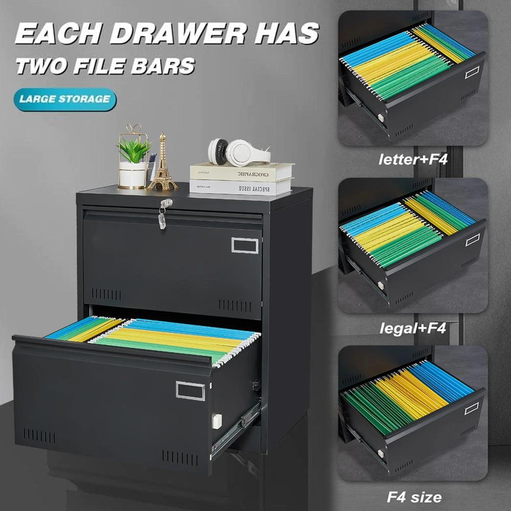 商品Simplie Fun|Metal Lateral File Cabinet with Lock,价格¥2127,第1张图片