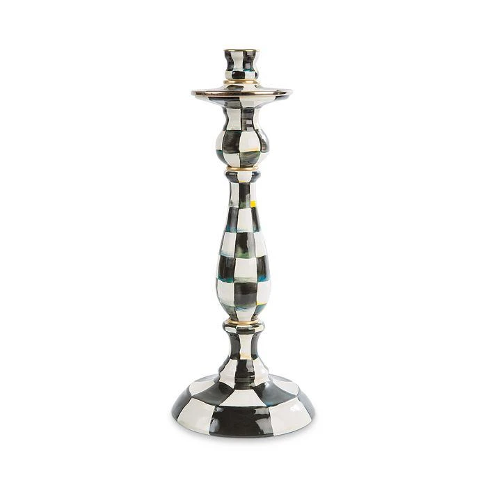 商品MacKenzie-Childs|Courtly Check® Enamel Candlestick, Large,价格¥1195,第1张图片