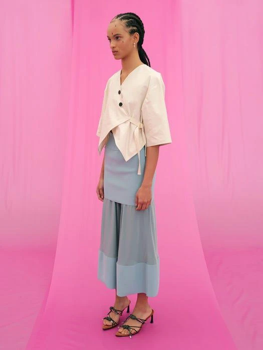 商品J.CHUNG|Cake Layer Skirt (Aqua Blue),价格¥975,第2张图片详细描述