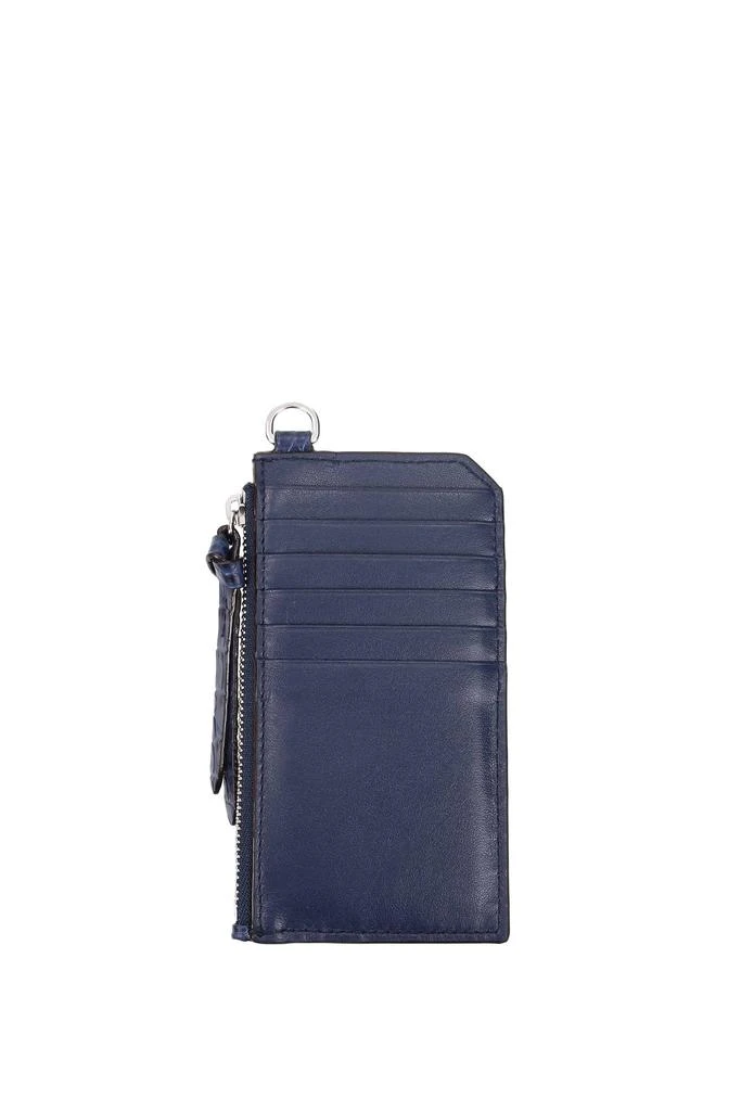 商品Jimmy Choo|Document holders Leather Blue Denim,价格¥886,第2张图片详细描述