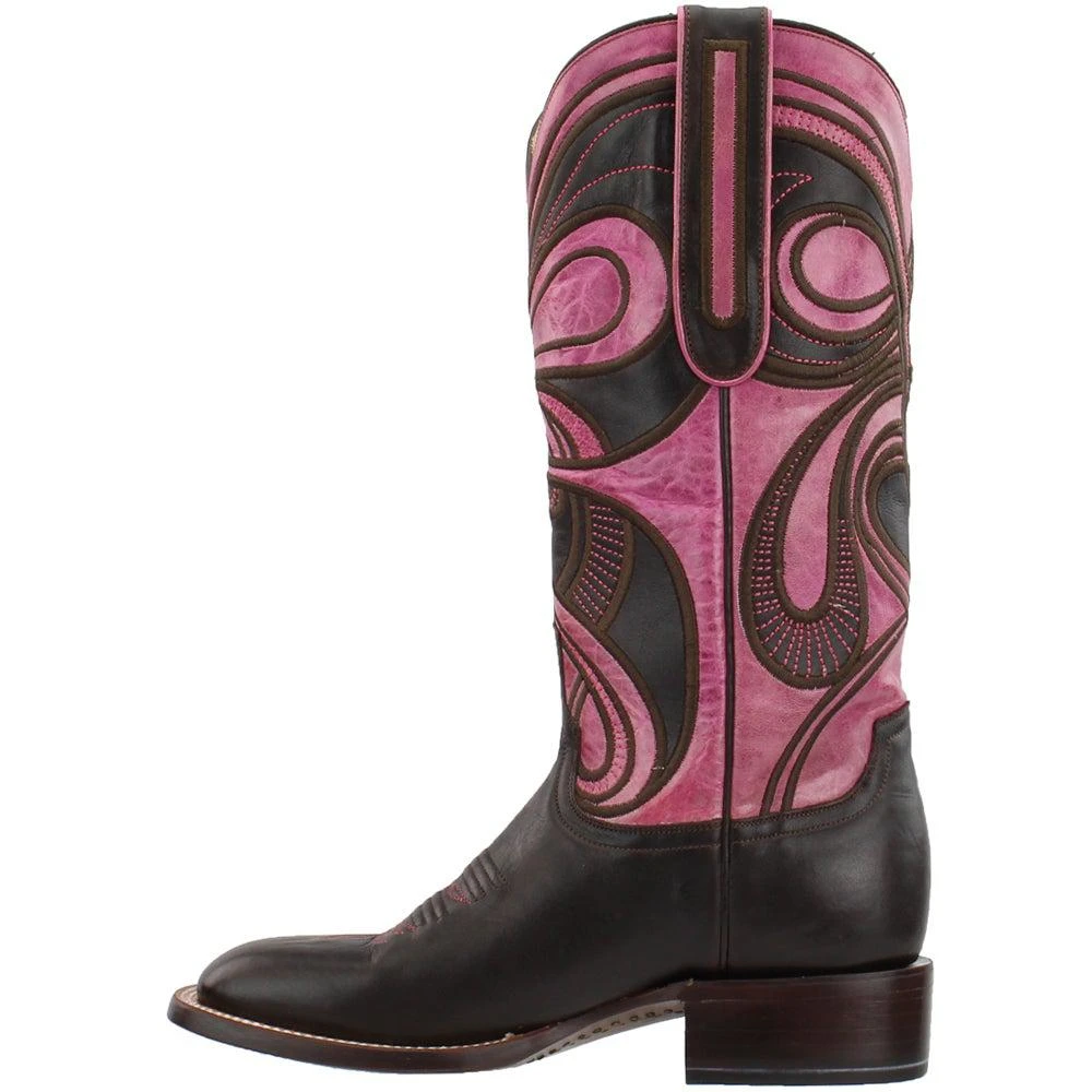 商品Lucchese|Hypnotic Swirl Square Toe Cowboy Boots,价格¥1022,第3张图片详细描述