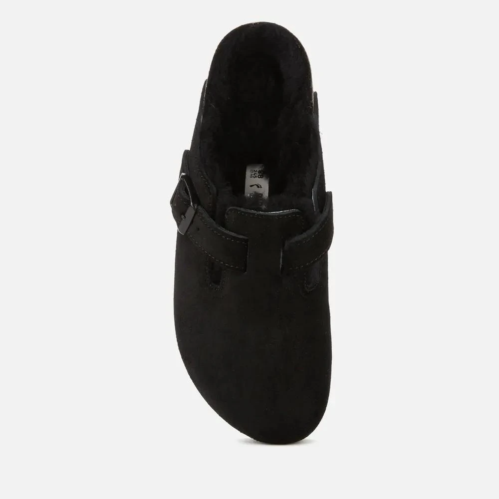 商品Birkenstock|Birkenstock Women's Boston Slim Fit Suede/Shearling Mules,价格¥1526,第3张图片详细描述