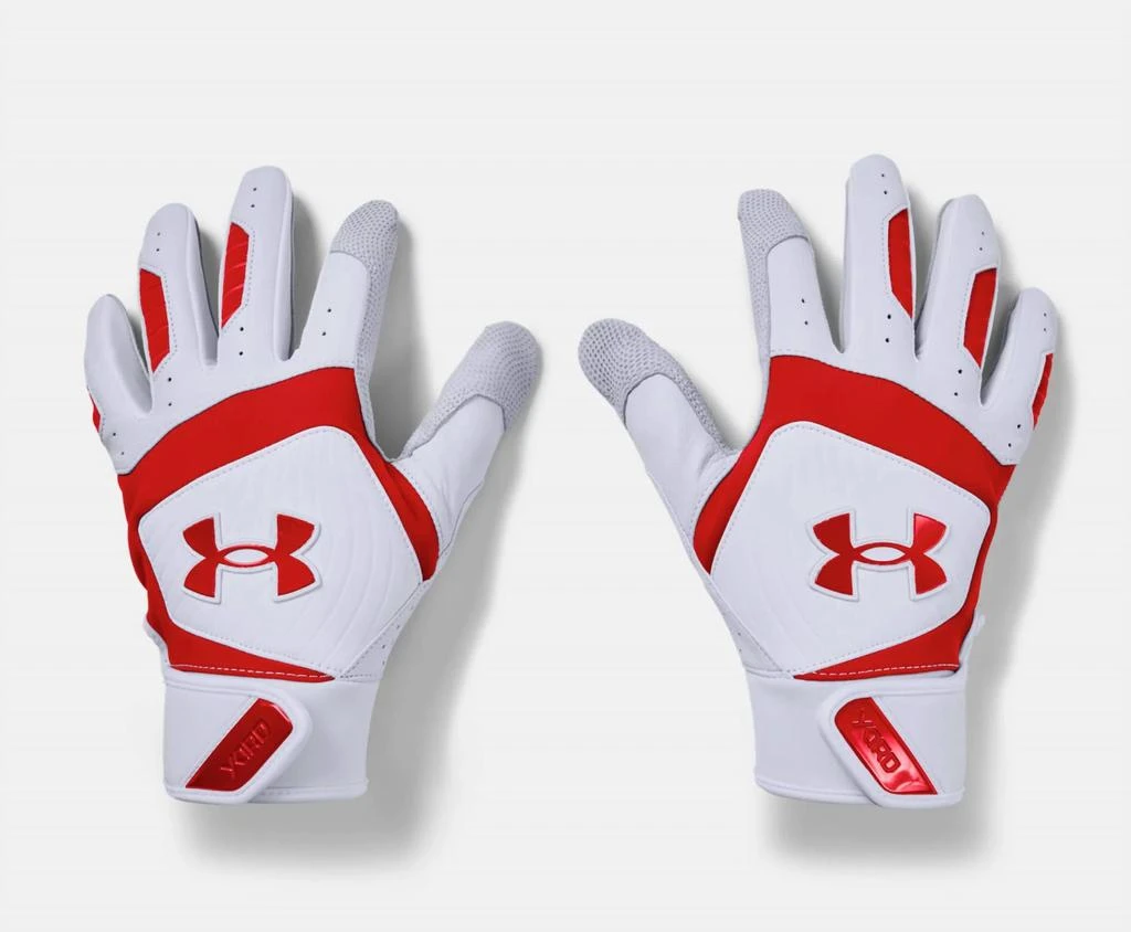 商品Under Armour|Men'S Yard Batting Gloves in White/Red/Red,价格¥309,第1张图片
