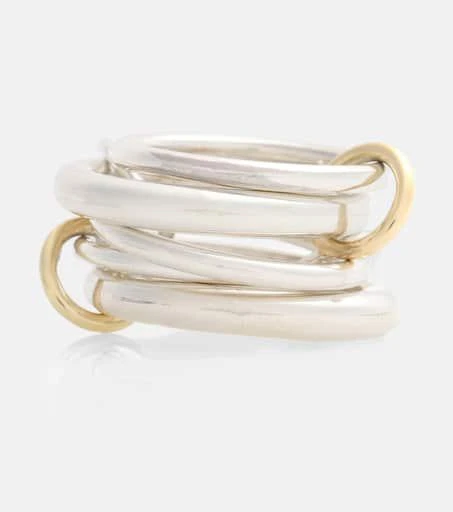 商品Spinelli Kilcollin|Vela sterling silver and 18kt gold linked rings,价格¥20314,第1张图片