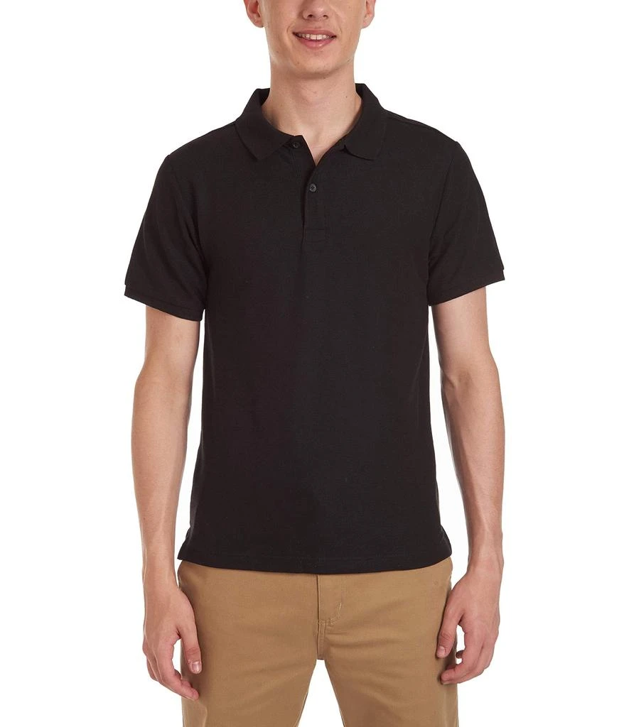 商品Nautica|Young Men's Uniform Short Sleeve Stretch Pique Polo,价格¥150,第1张图片