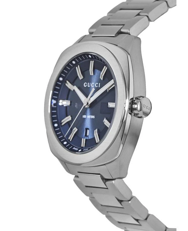 商品Gucci|Gucci GG2570 Blue Dial Stainless Steel Men's Watch YA142303,价格¥6701,第3张图片详细描述