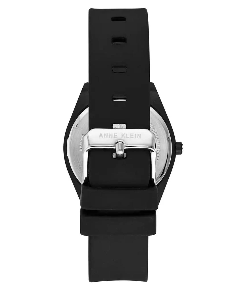 商品Anne Klein|Women's Black Solar Ocean Work Plastic Metal Watch, 38.5mm,价格¥427,第3张图片详细描述