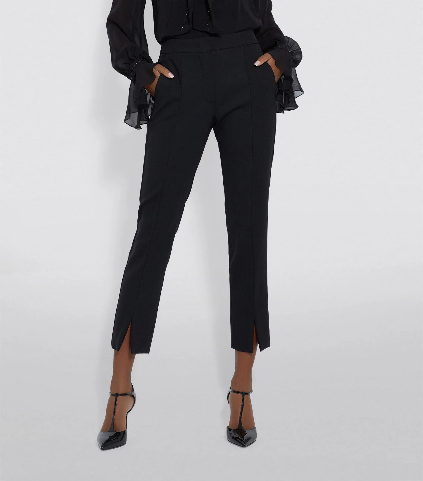 商品Max Mara|Tailored Ankle Split Trousers,价格¥1153,第2张图片详细描述