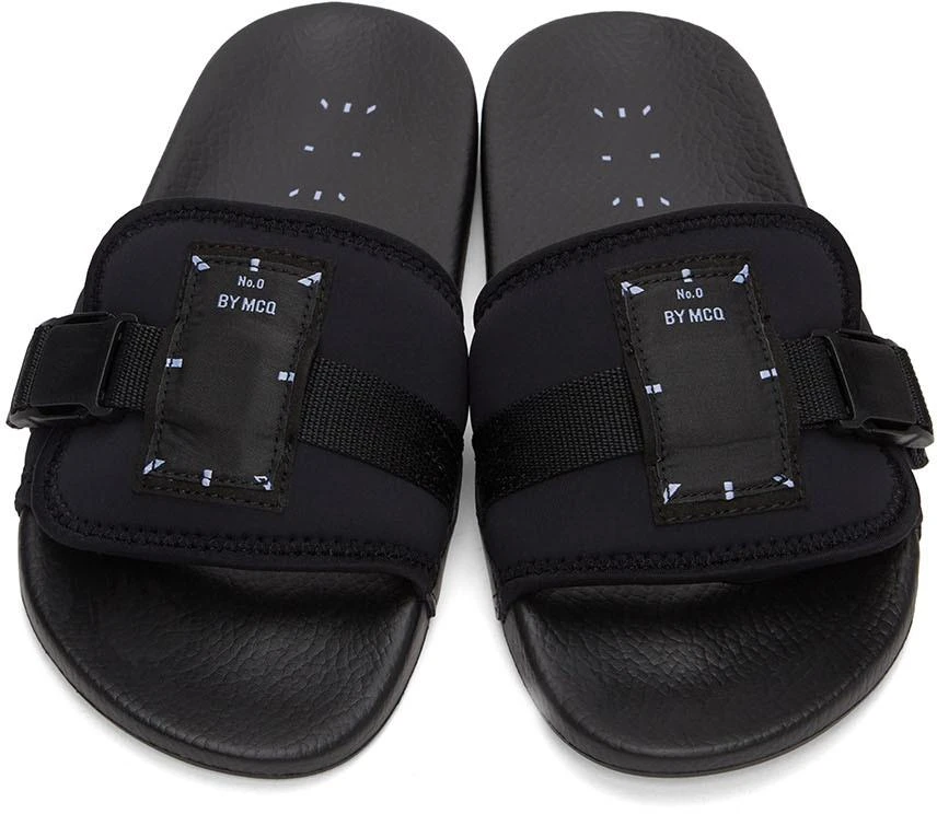 商品Alexander McQueen|Black Infinity Slides,价格¥374,第5张图片详细描述