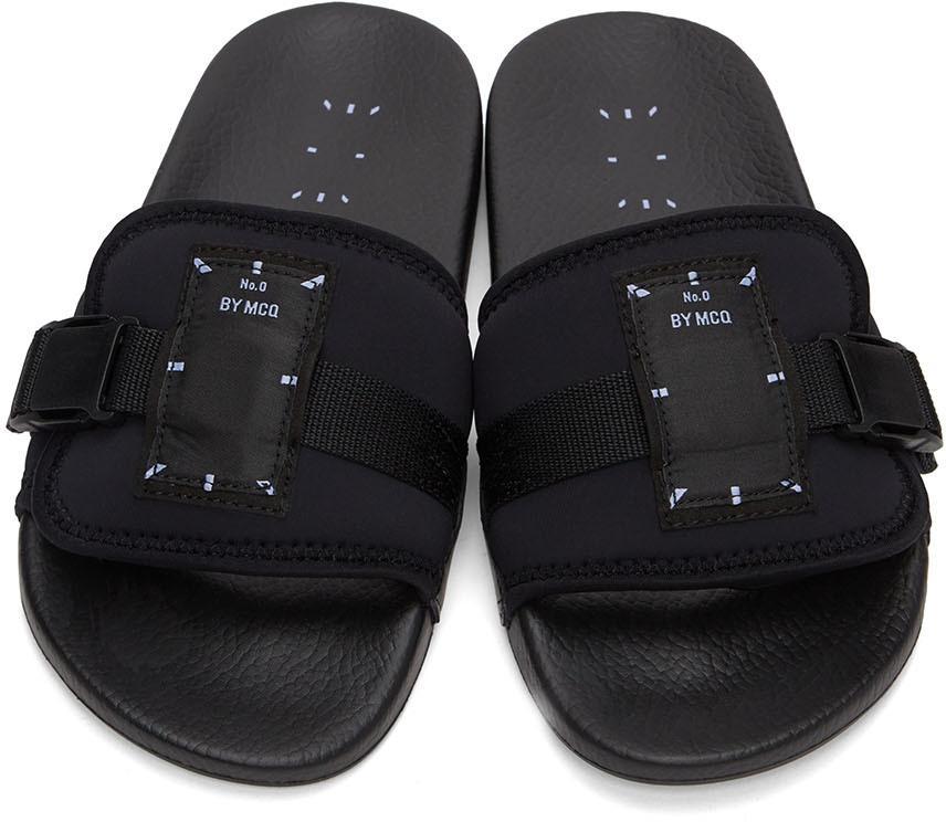 商品Alexander McQueen|Black Infinity Slides,价格¥1038,第7张图片详细描述